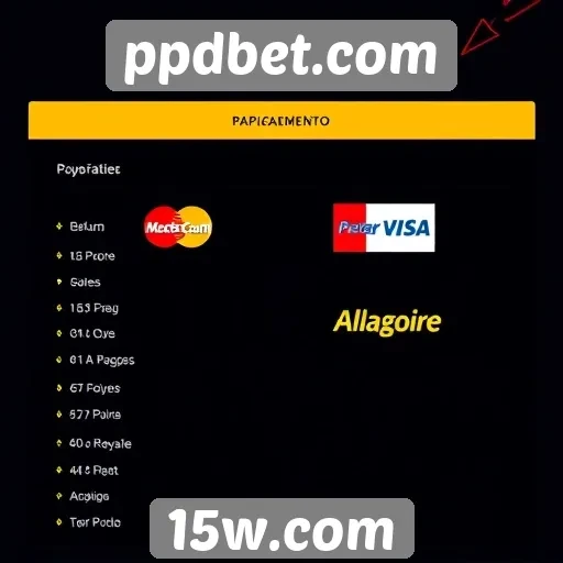 Opções de pagamento disponíveis na ppdbet